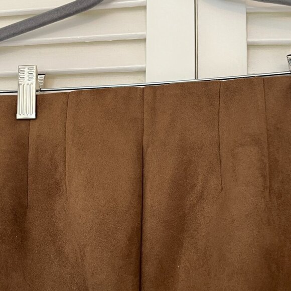 NWT Loft skinny leggings pants faux suede brown 6 women - Picture 9 of 13